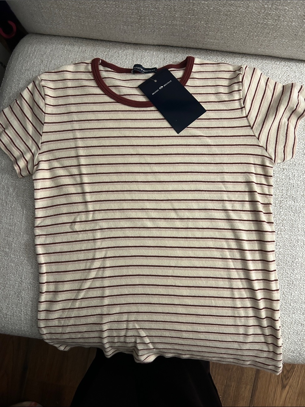 BRAND NEW Brandy Melville Striped T-Shirt